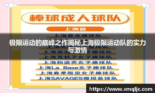 极限运动的巅峰之作揭秘上海极限运动队的实力与激情